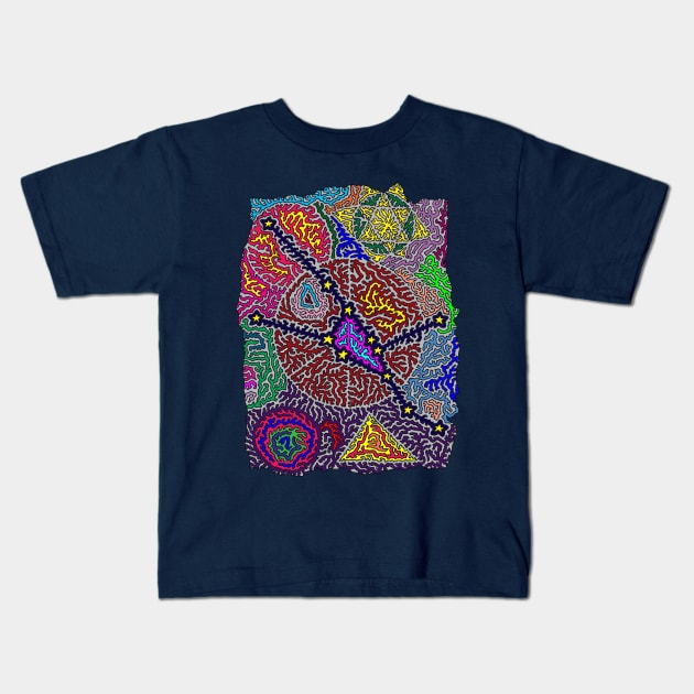 Constellation Taurus Kids T-Shirt by NightserFineArts